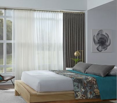 Bedroom window treatments