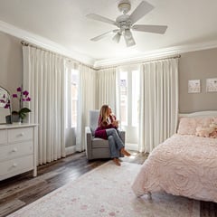 Bedroom drapes